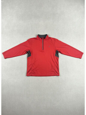 Title Boxing Men's Long Sleeve Red and Black Athletic Pullover